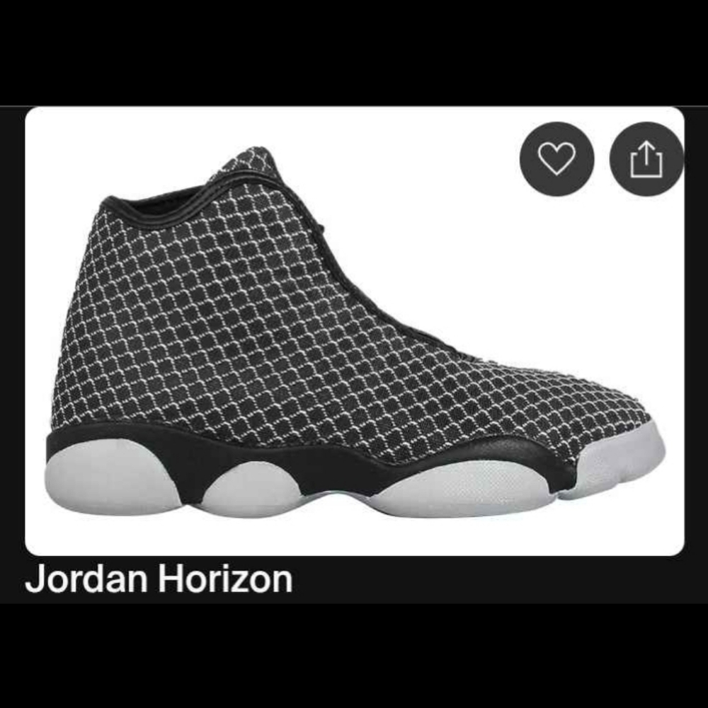 Jordan Horizon Black and Gray Sneakers